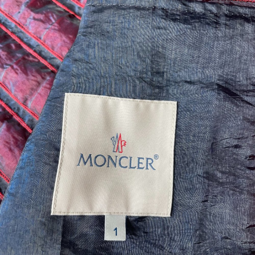 Moncler Women's Red Brioche Down Jacket - Picture 11 of 16